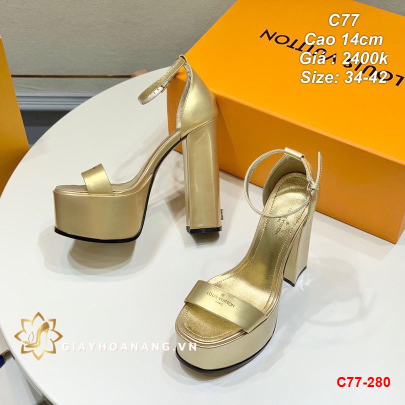 C77-280 Louis Vuitton sandal cao 14cm siêu cấp