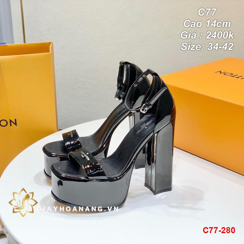 C77-280 Louis Vuitton sandal cao 14cm siêu cấp