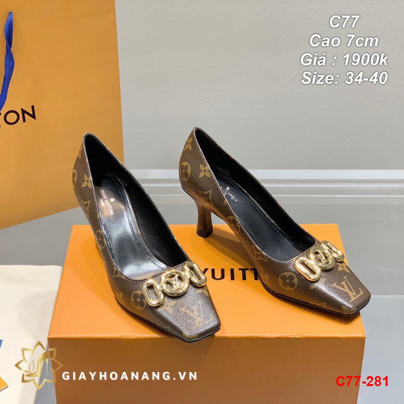 C77-281 Louis vuitton giày cao 7cm siêu cấp