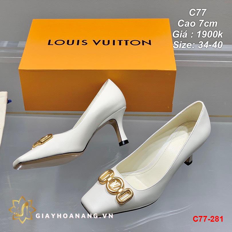 C77-281 Louis vuitton giày cao 7cm siêu cấp