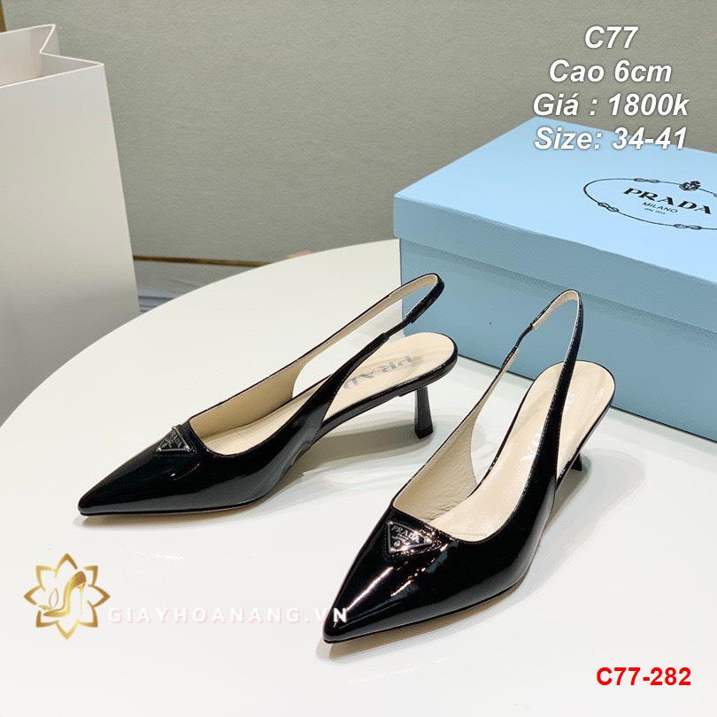 C77-282 Prada sandal cao 6cm siêu cấp