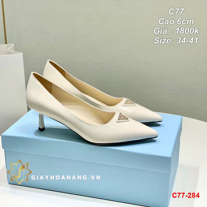 C77-284 Prada giày cao 6cm siêu cấp