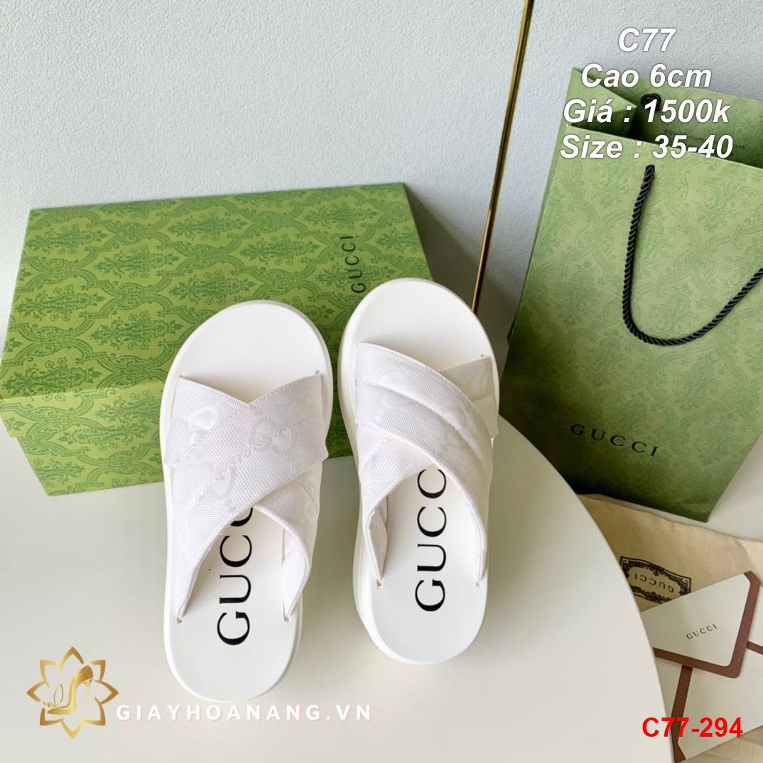 C77-294 Gucci dép cao 6cm siêu cấp