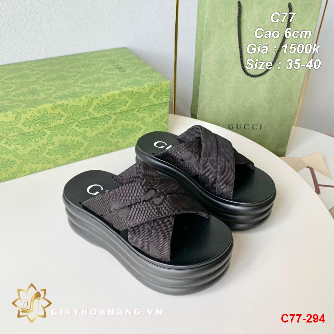 C77-294 Gucci dép cao 6cm siêu cấp