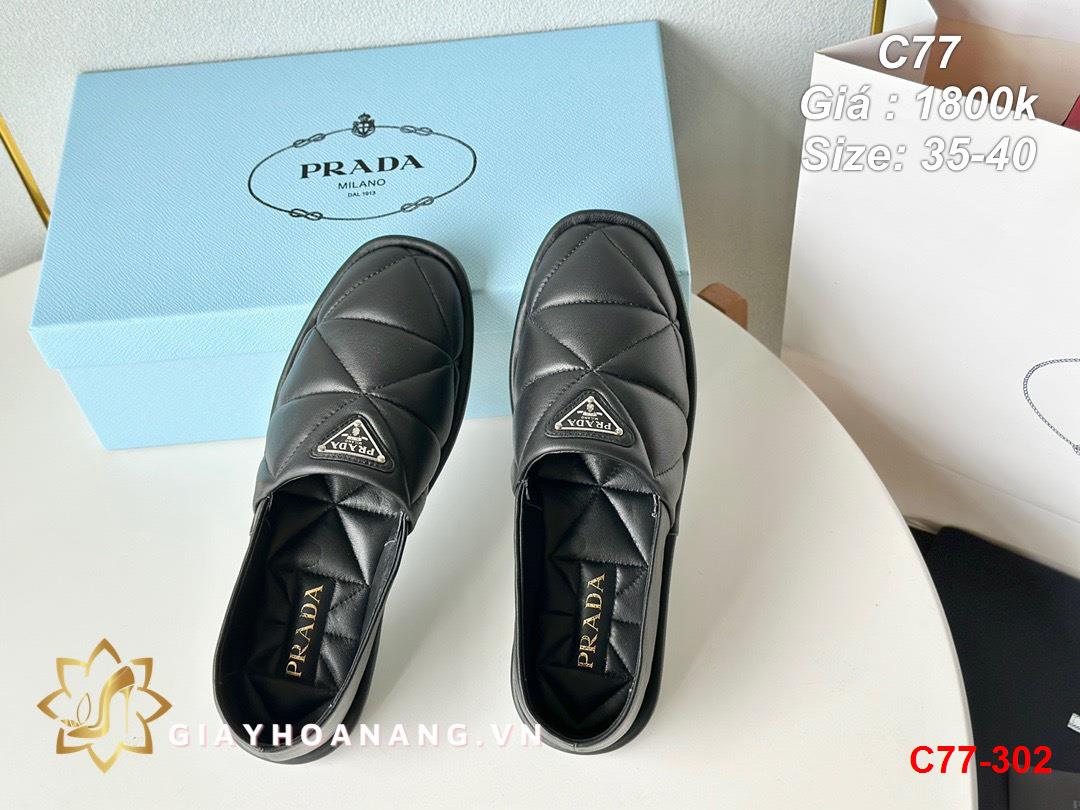 C77-302 Prada giày lười siêu cấp