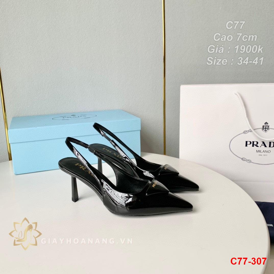 C77-307 Prada giày cao 7cm siêu cấp