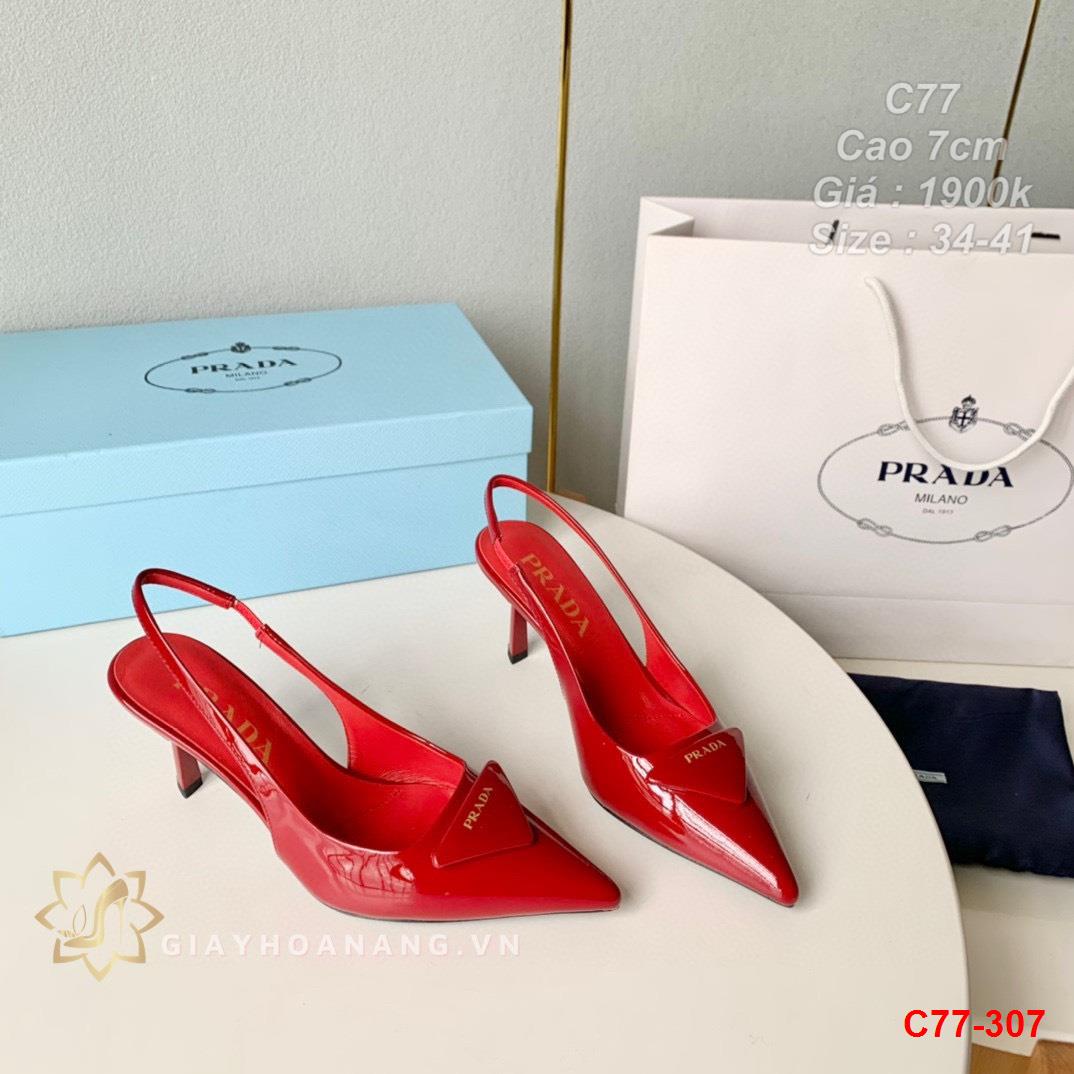 C77-307 Prada giày cao 7cm siêu cấp