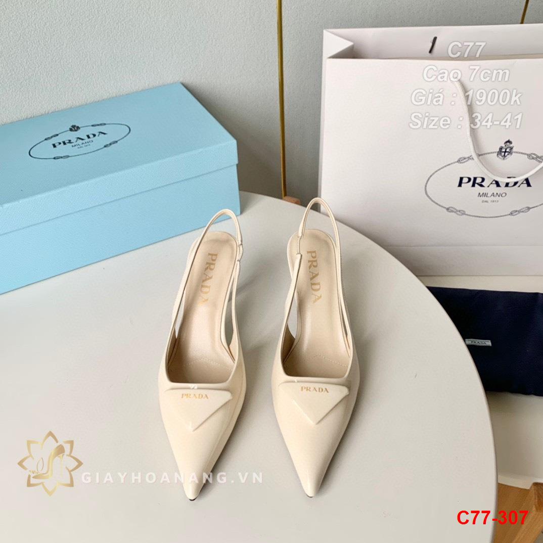 C77-307 Prada giày cao 7cm siêu cấp