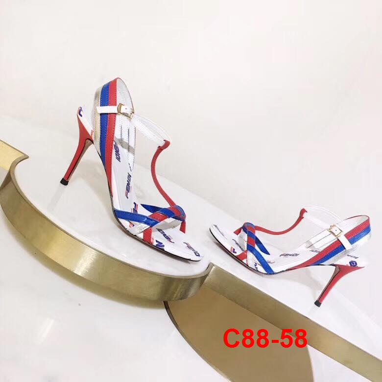 C88-58 Fendi sandal cao 9cm siêu cấp