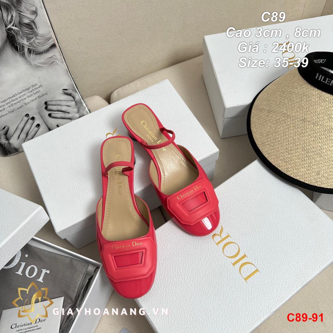 C89-91 Dior sandal cao 3cm , 8cm siêu cấp