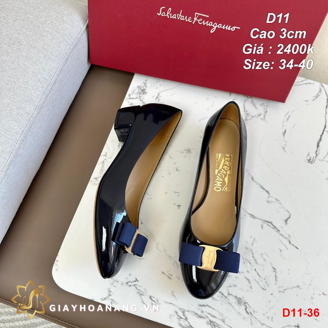 D11-36 Salvatore Ferragamo giày cao 3cm siêu cấp