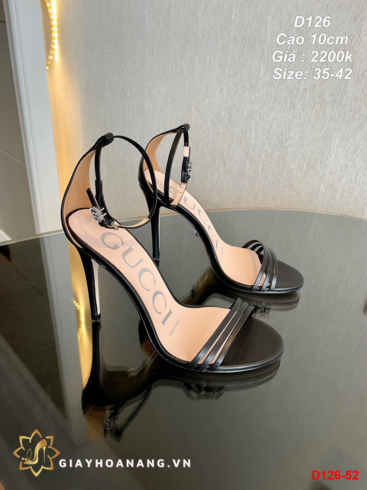 D126-52 Gucci sandal cao 10cm siêu cấp