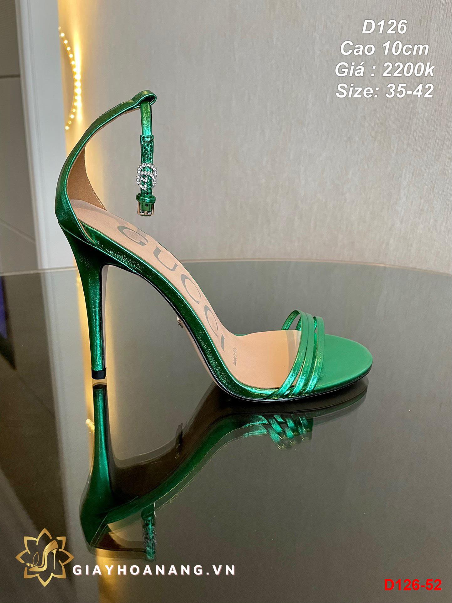 D126-52 Gucci sandal cao 10cm siêu cấp