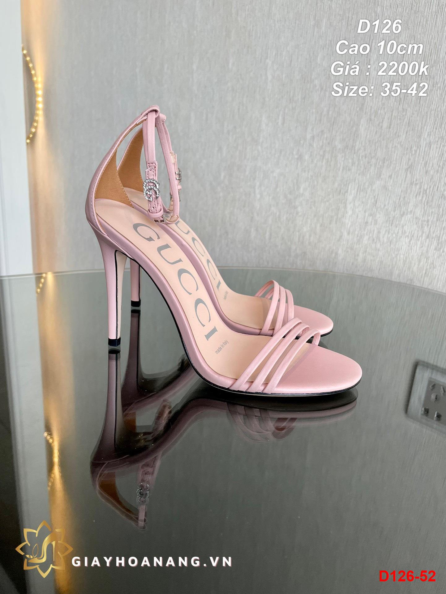 D126-52 Gucci sandal cao 10cm siêu cấp