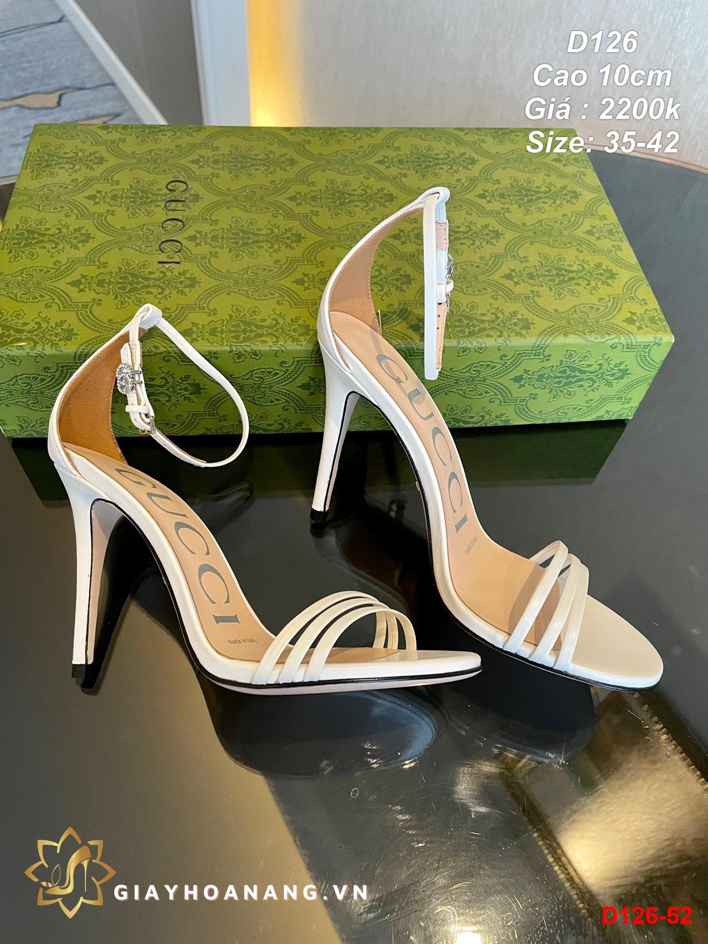 D126-52 Gucci sandal cao 10cm siêu cấp