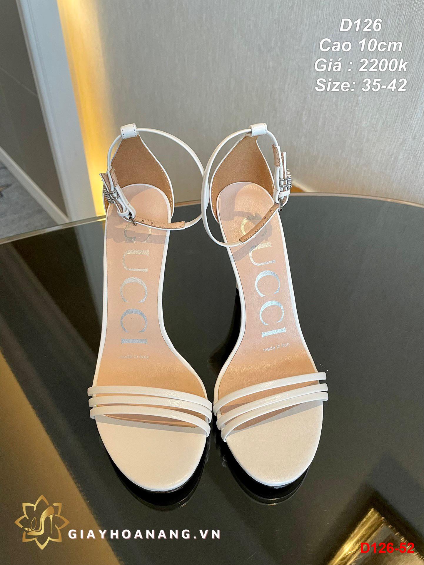 D126-52 Gucci sandal cao 10cm siêu cấp