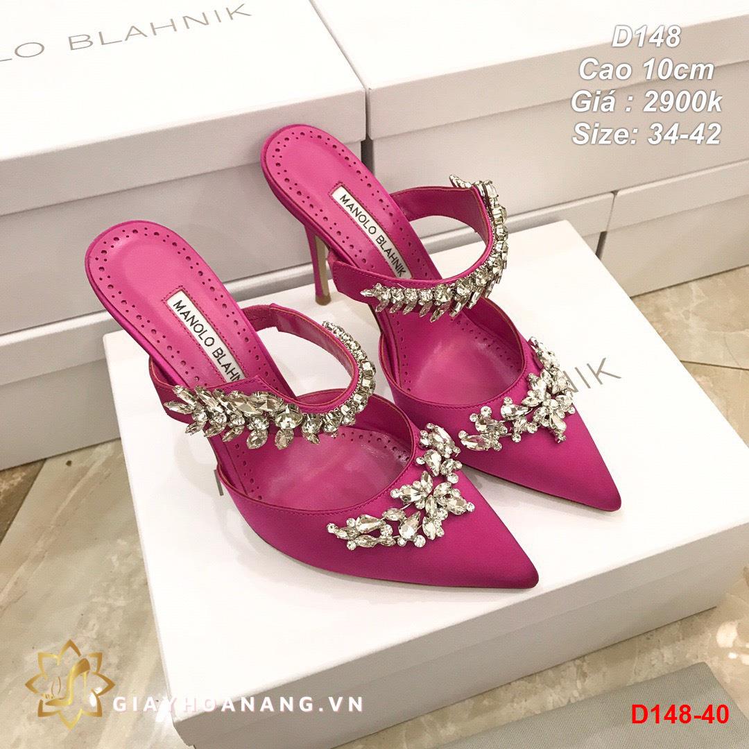 D148-40 Manolo Blahnik sandal cao 10cm siêu cấp