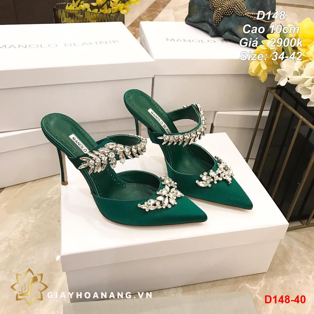 D148-40 Manolo Blahnik sandal cao 10cm siêu cấp