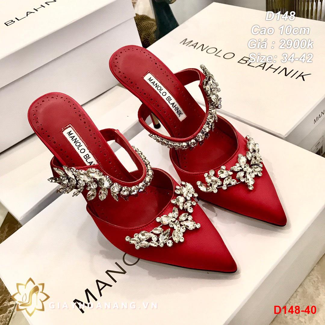 D148-40 Manolo Blahnik sandal cao 10cm siêu cấp