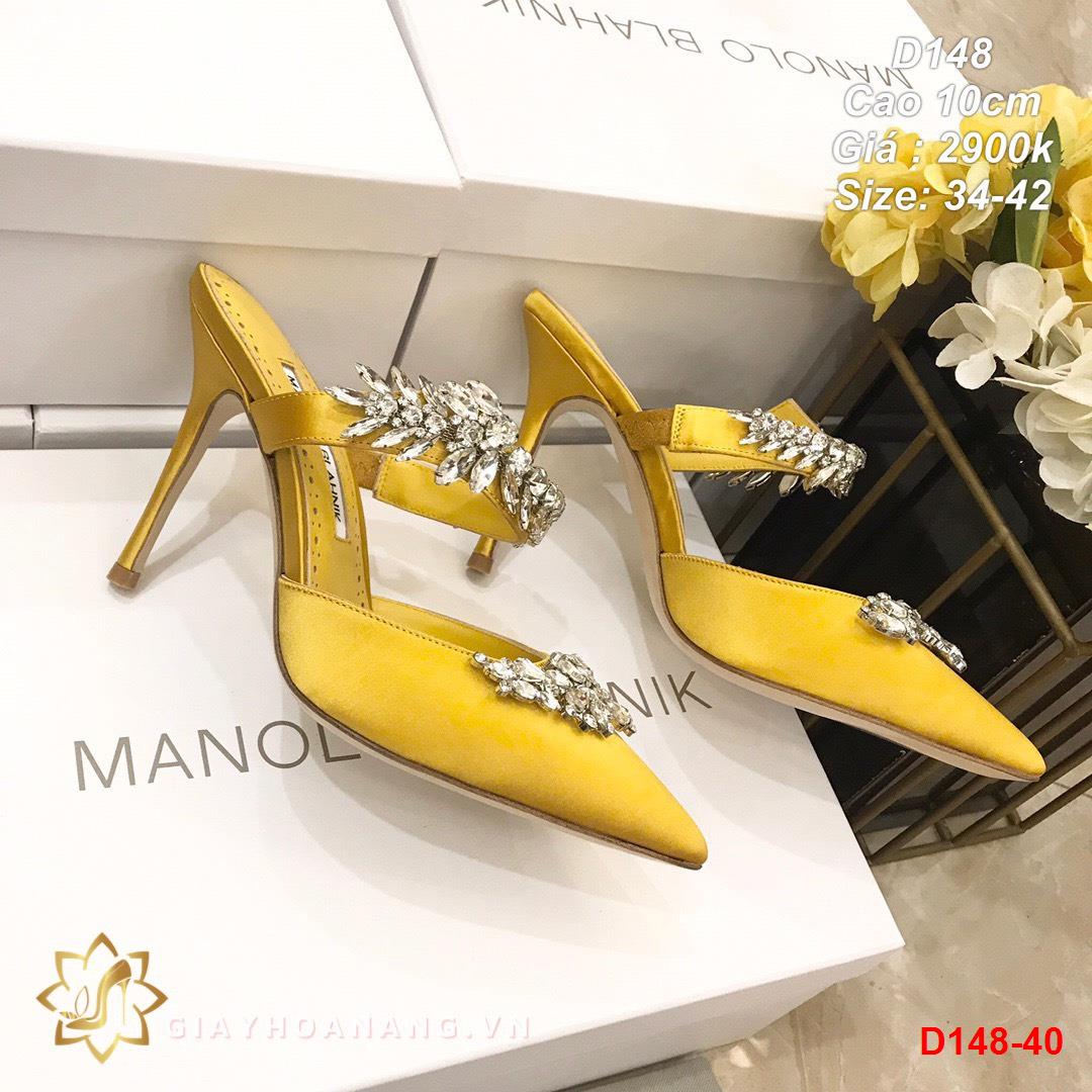 D148-40 Manolo Blahnik sandal cao 10cm siêu cấp