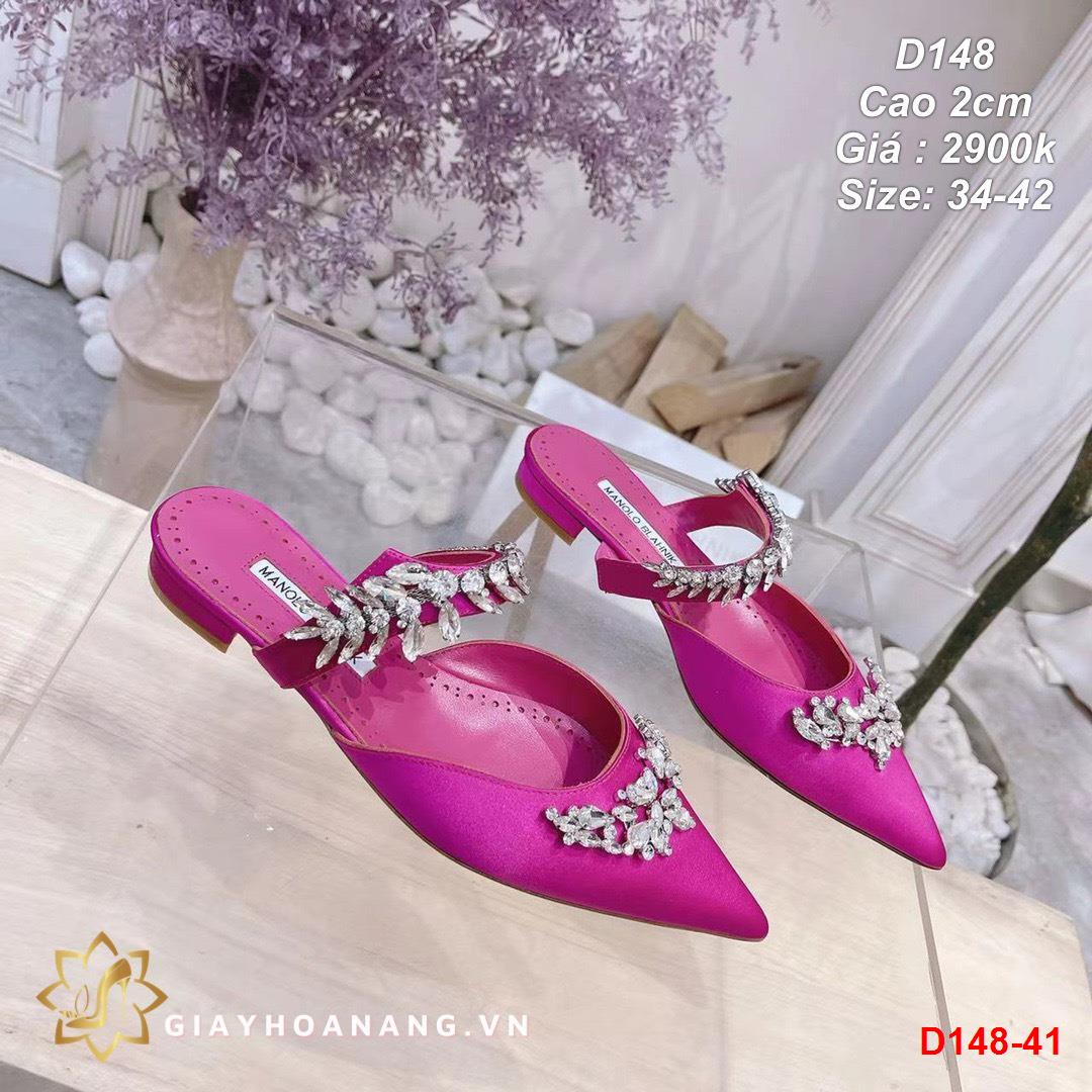 D148-41 Manolo Blahnik sandal cao 2cm siêu cấp