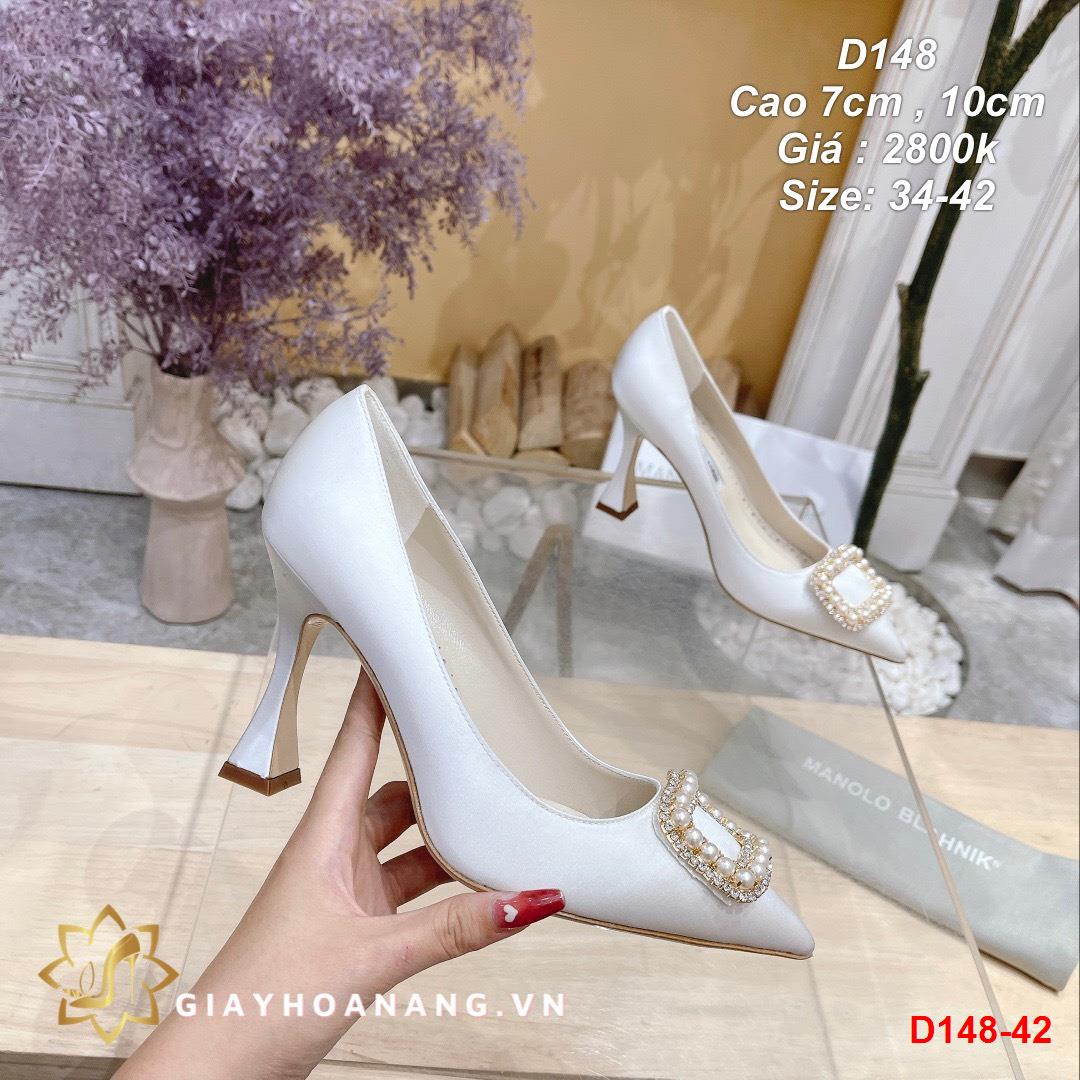 D148-42 Manolo blahnik giày cao 7cm siêu cấp