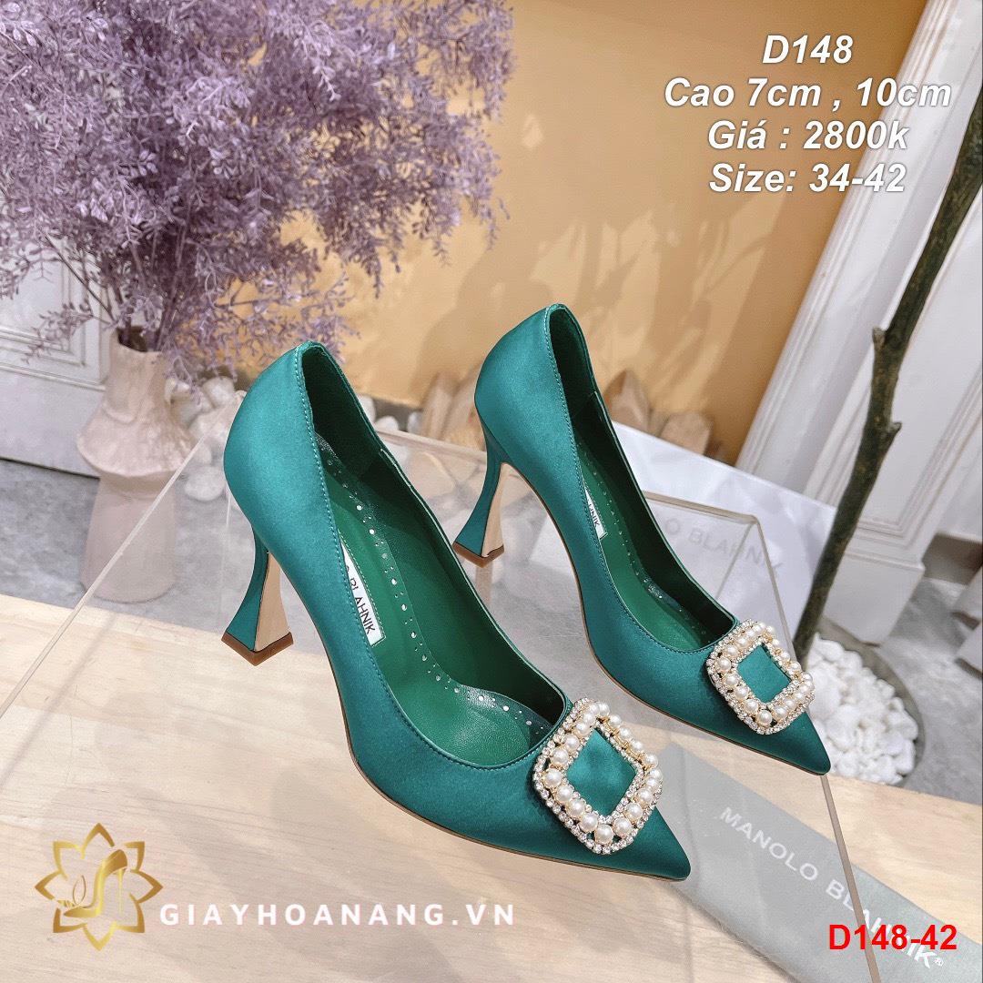 D148-42 Manolo blahnik giày cao 7cm siêu cấp