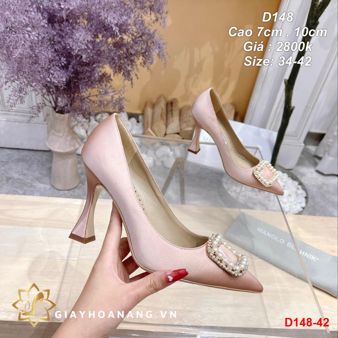 D148-42 Manolo blahnik giày cao 7cm siêu cấp