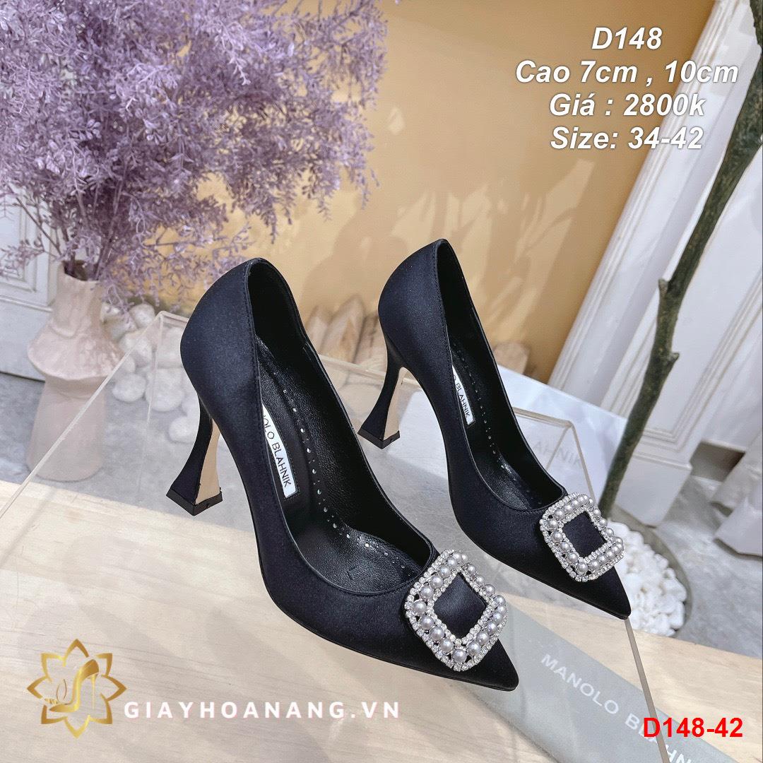 D148-42 Manolo blahnik giày cao 7cm siêu cấp