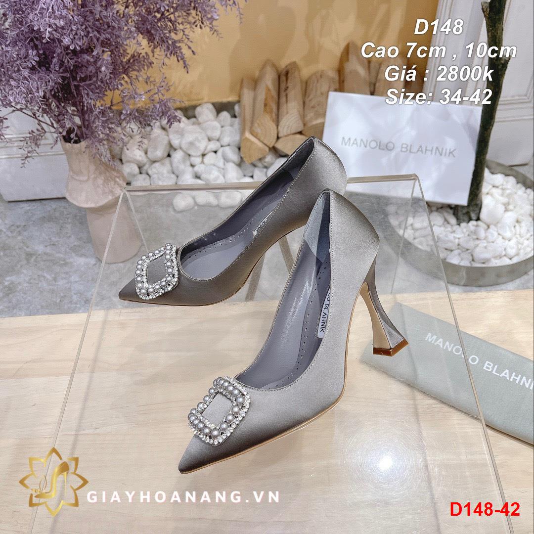 D148-42 Manolo blahnik giày cao 7cm siêu cấp