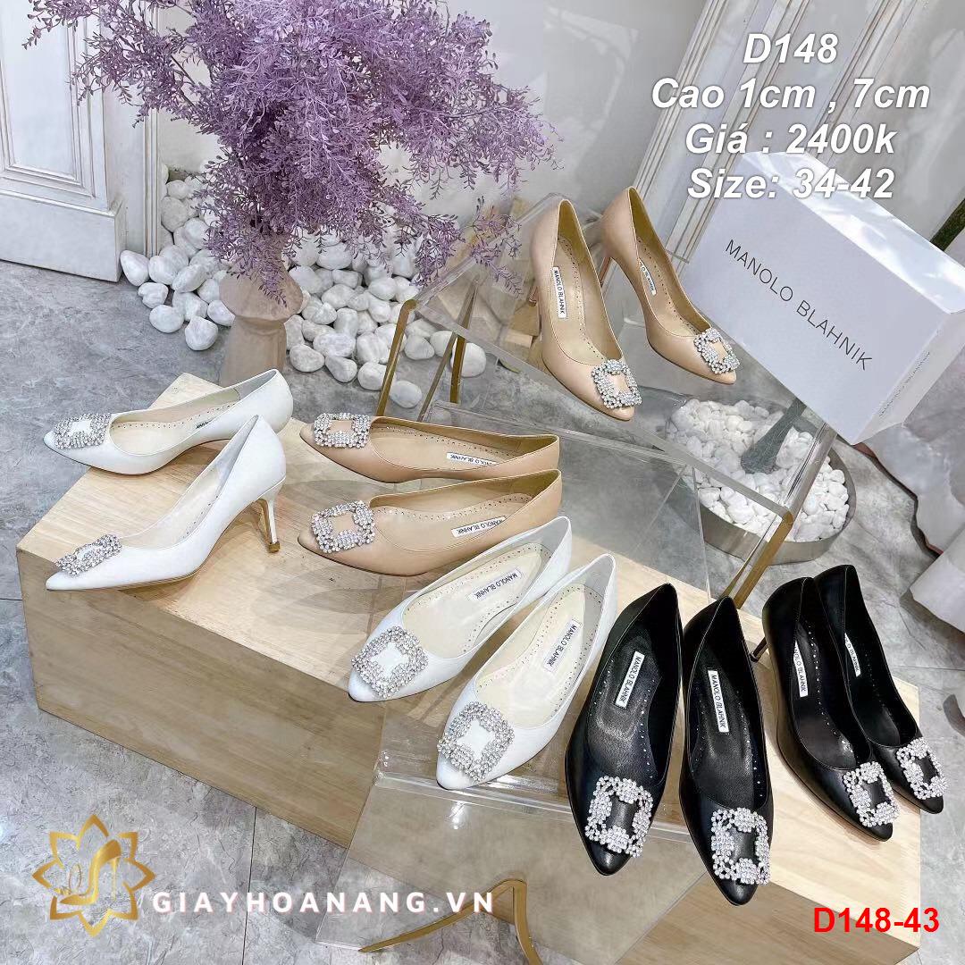 D148-43 Manolo blahnik giày cao 1cm , 7cm siêu cấp