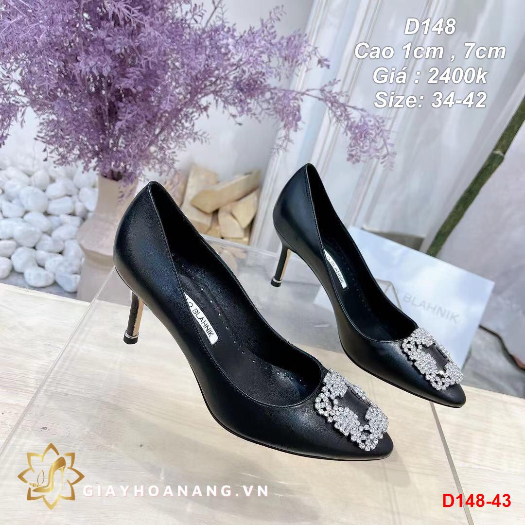 D148-43 Manolo blahnik giày cao 1cm , 7cm siêu cấp