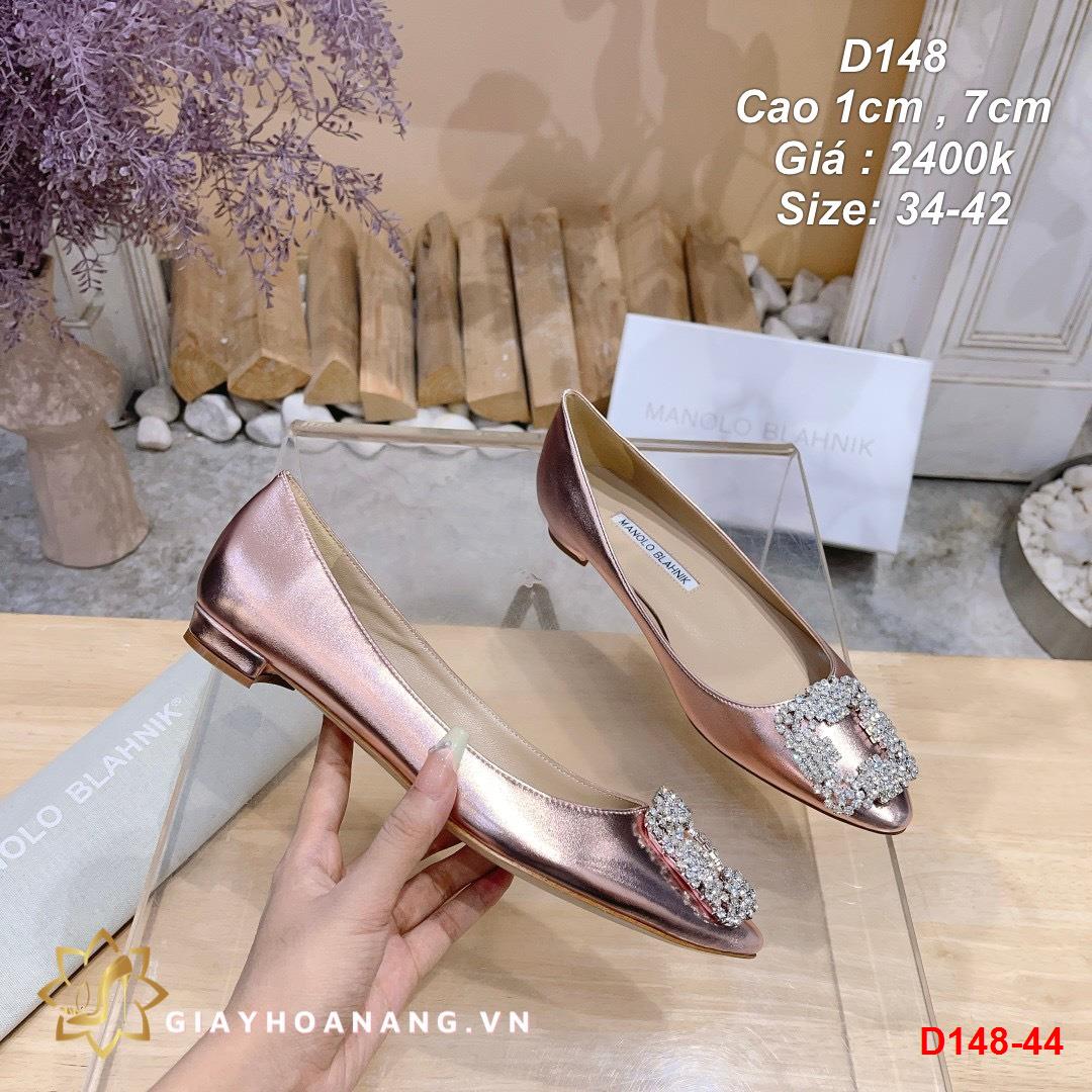 D148-44 Manolo blahnik giày cao 1cm , 7cm siêu cấp