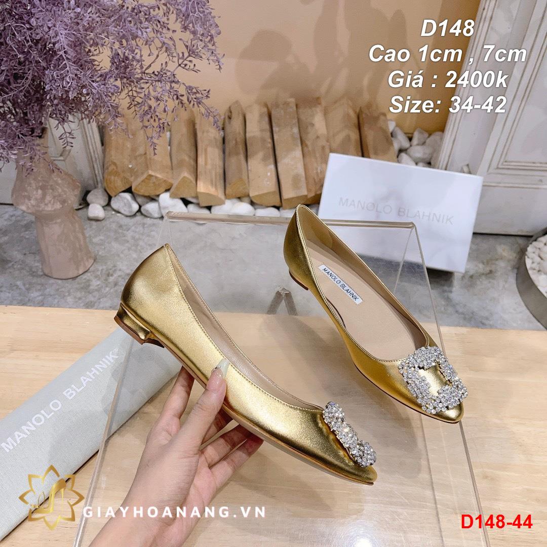 D148-44 Manolo blahnik giày cao 1cm , 7cm siêu cấp