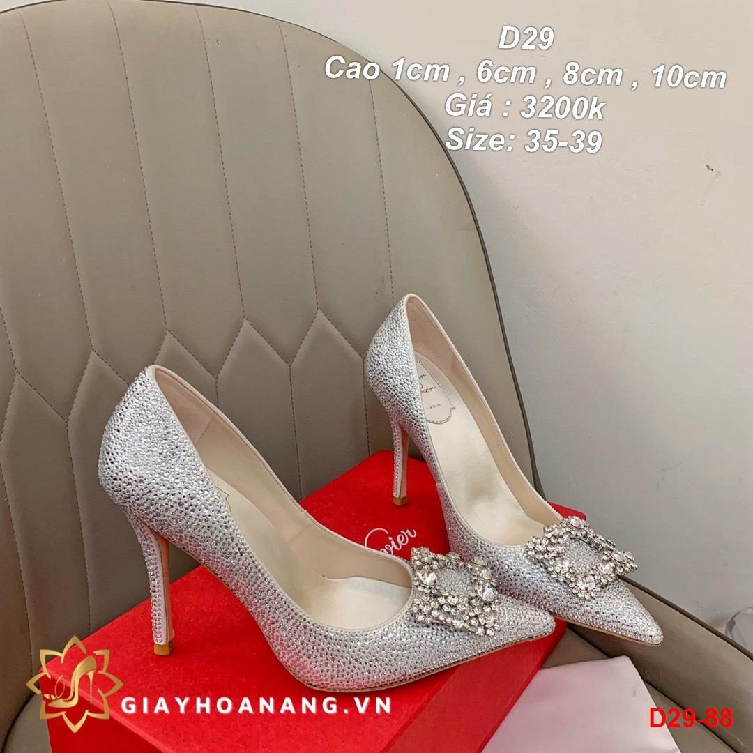 D29-88 Roger Vivier giày cao 1cm , 6cm , 8cm , 10cm siêu cấp