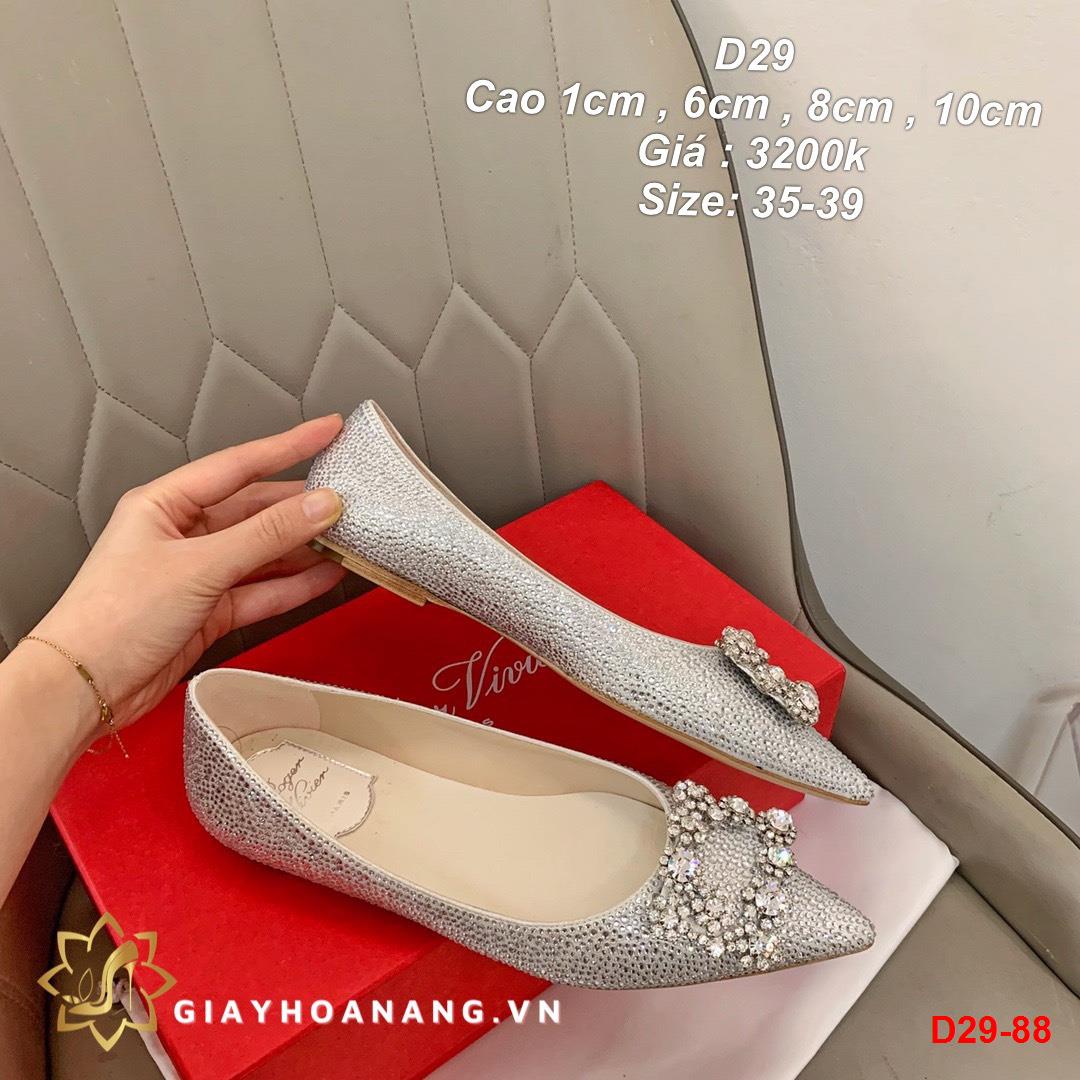 D29-88 Roger Vivier giày cao 1cm , 6cm , 8cm , 10cm siêu cấp