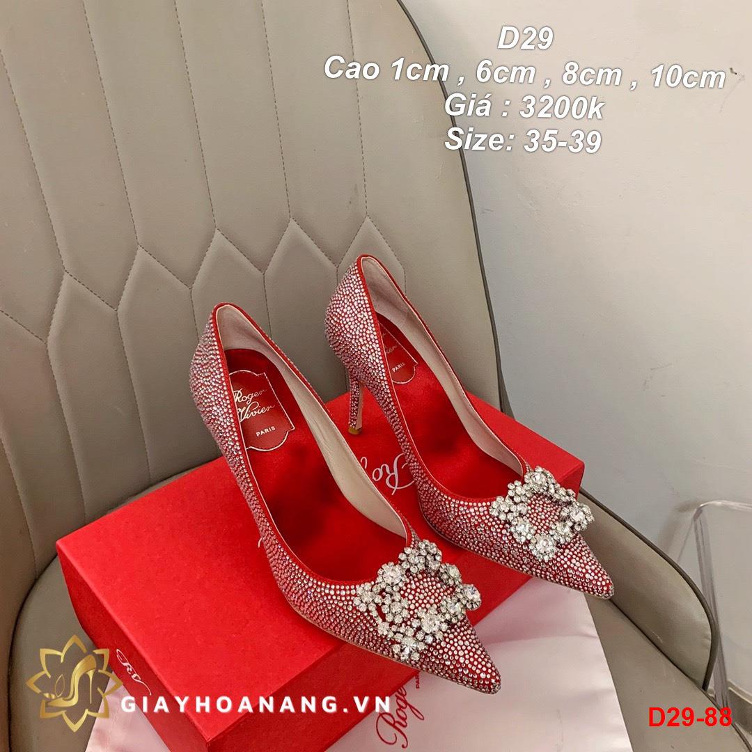 D29-88 Roger Vivier giày cao 1cm , 6cm , 8cm , 10cm siêu cấp