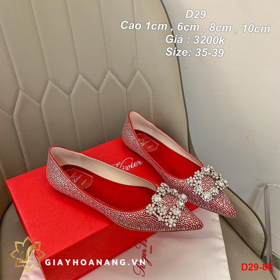 D29-88 Roger Vivier giày cao 1cm , 6cm , 8cm , 10cm siêu cấp