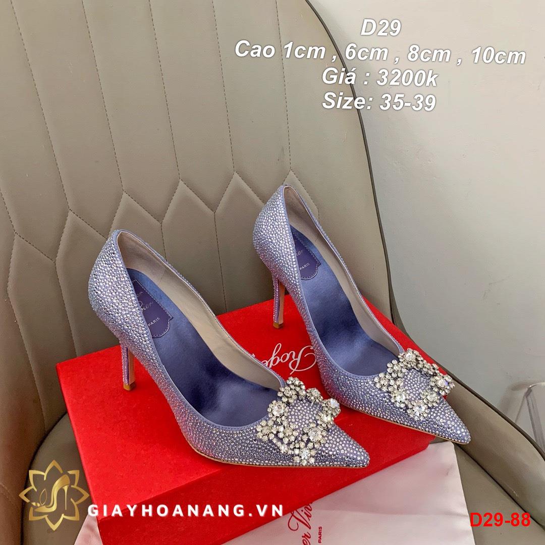 D29-88 Roger Vivier giày cao 1cm , 6cm , 8cm , 10cm siêu cấp