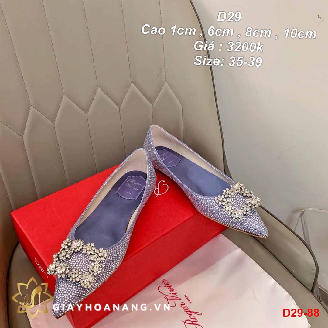 D29-88 Roger Vivier giày cao 1cm , 6cm , 8cm , 10cm siêu cấp