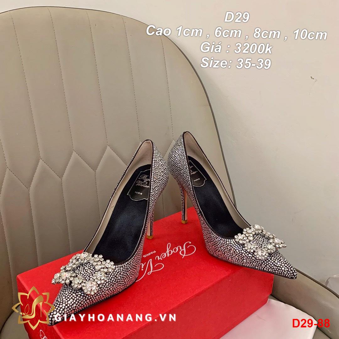 D29-88 Roger Vivier giày cao 1cm , 6cm , 8cm , 10cm siêu cấp