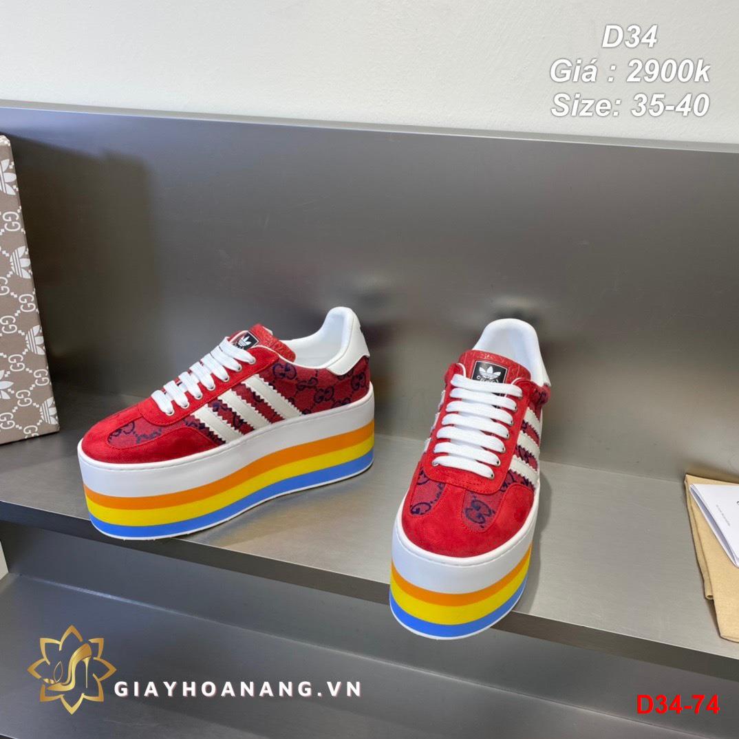 D34-74 Gucci giày thể thao siêu cấp