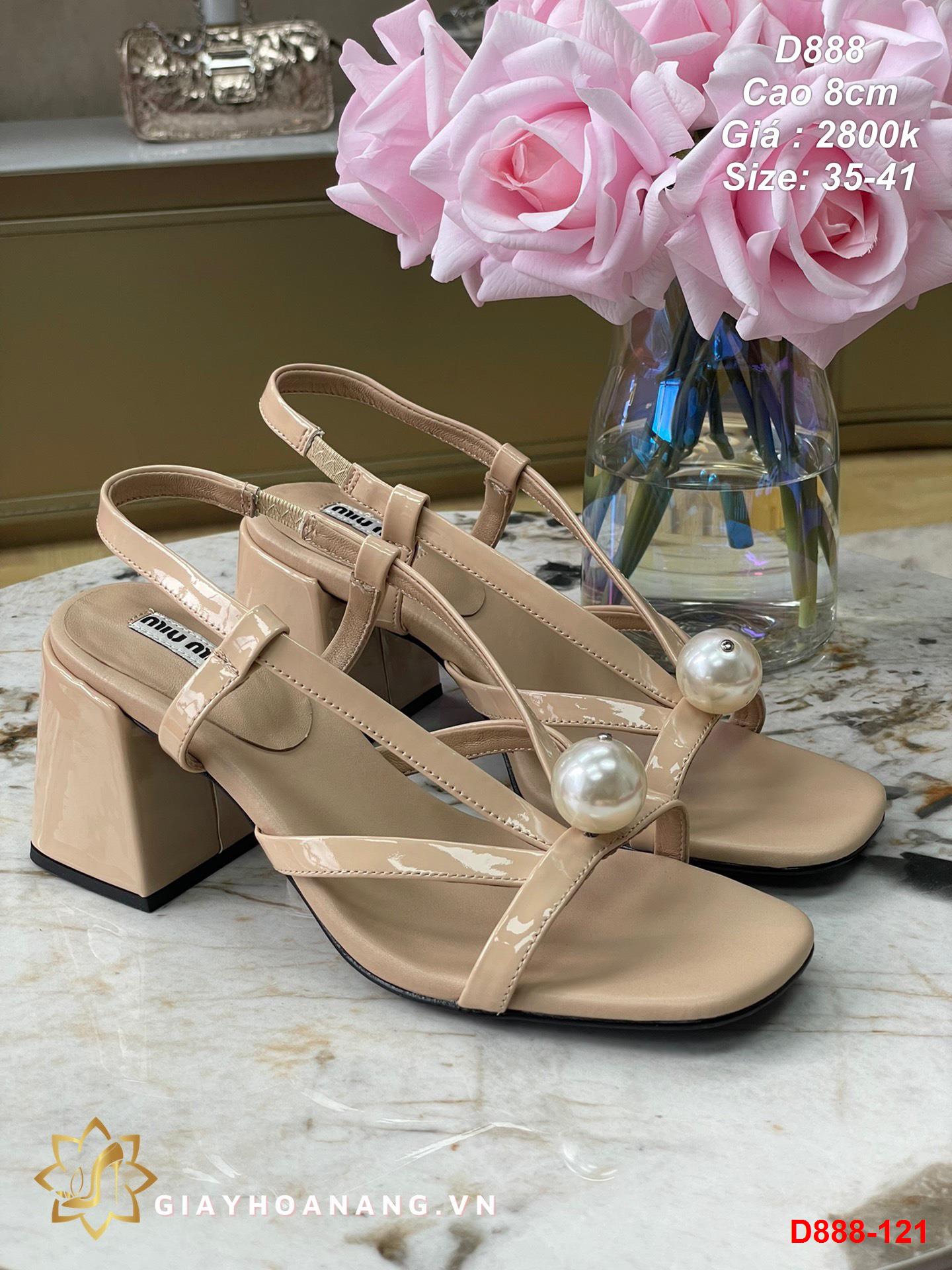 D888-121 Miu Miu sandal cao 8cm siêu cấp