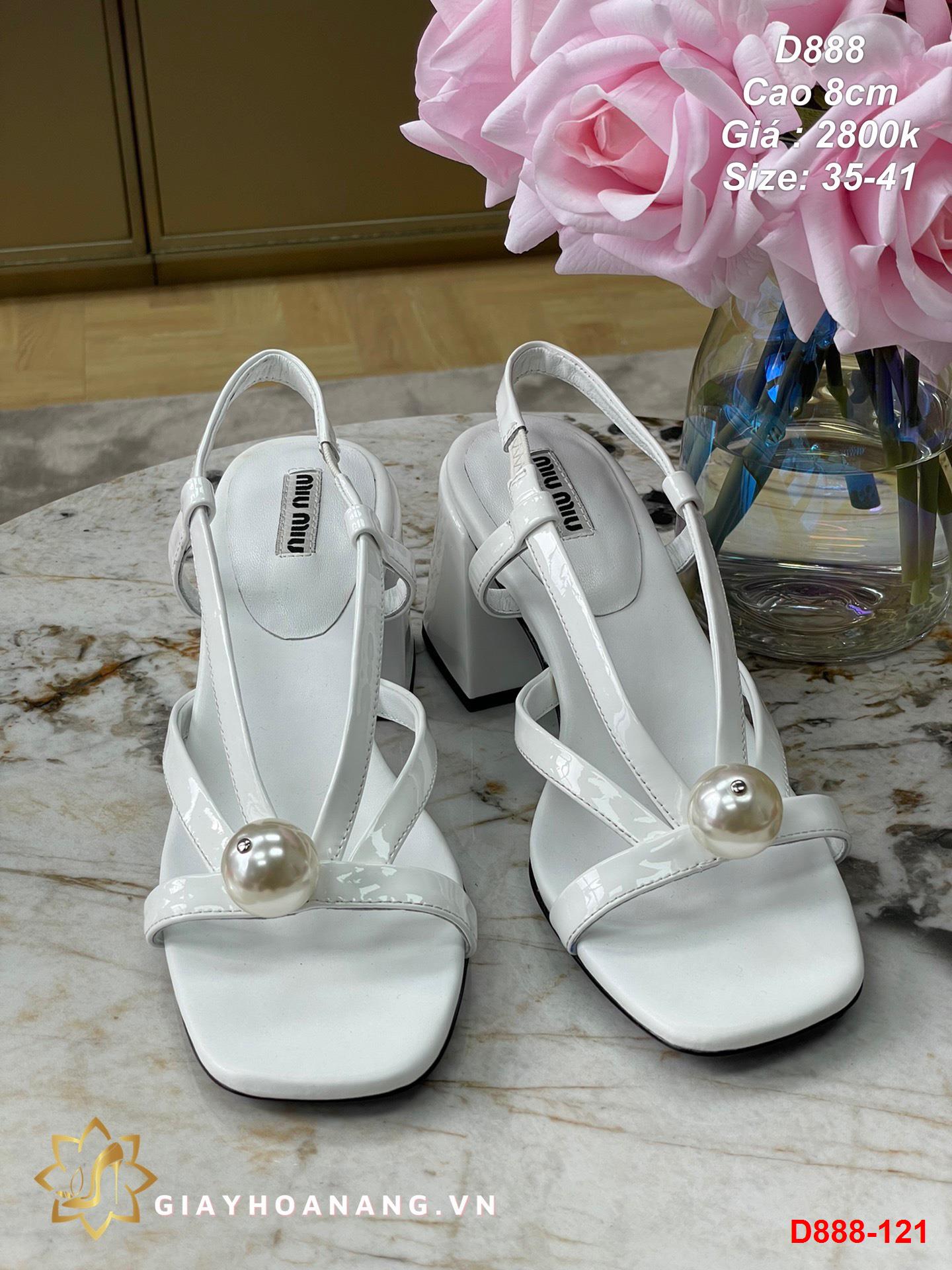 D888-121 Miu Miu sandal cao 8cm siêu cấp