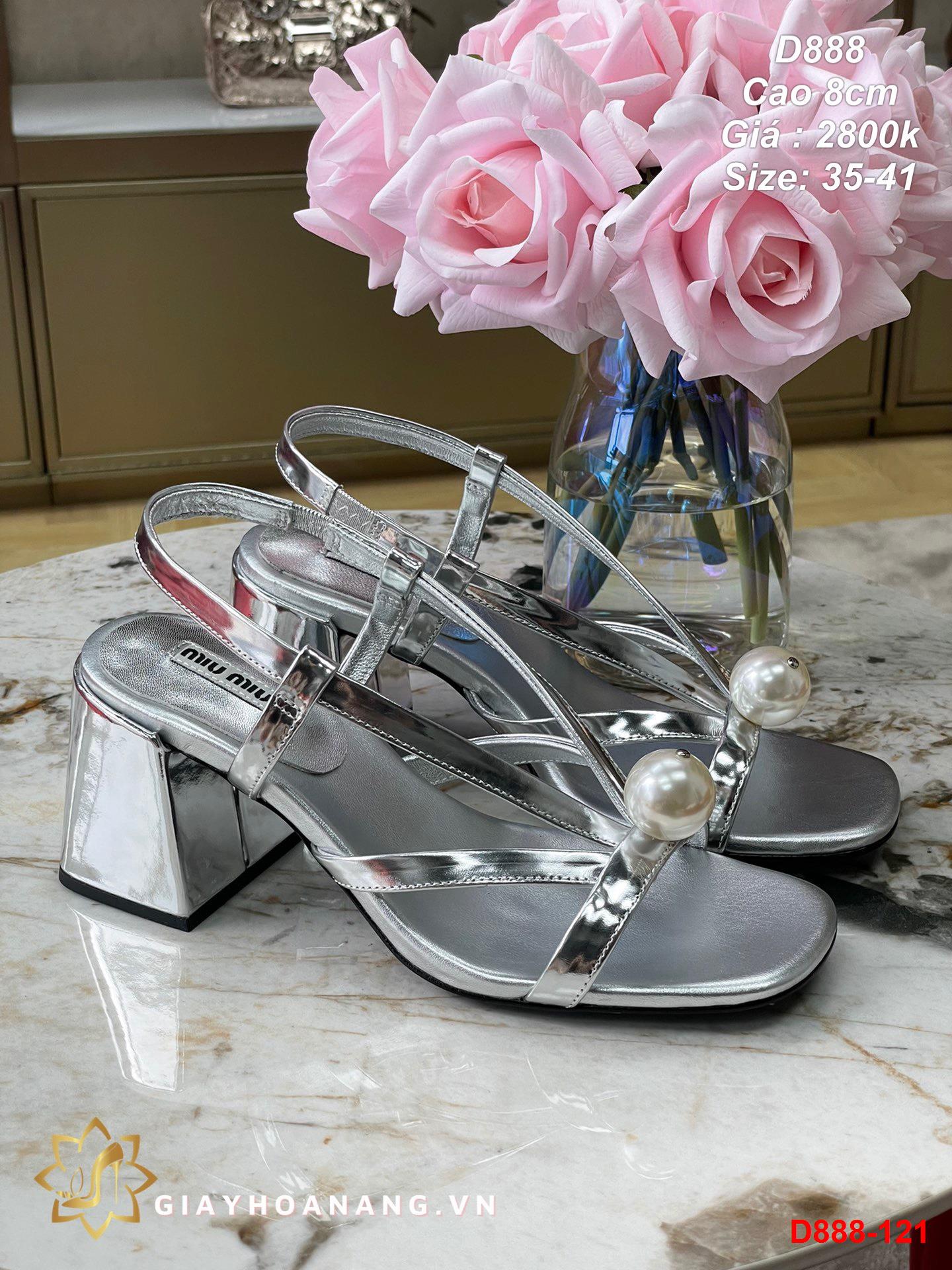 D888-121 Miu Miu sandal cao 8cm siêu cấp