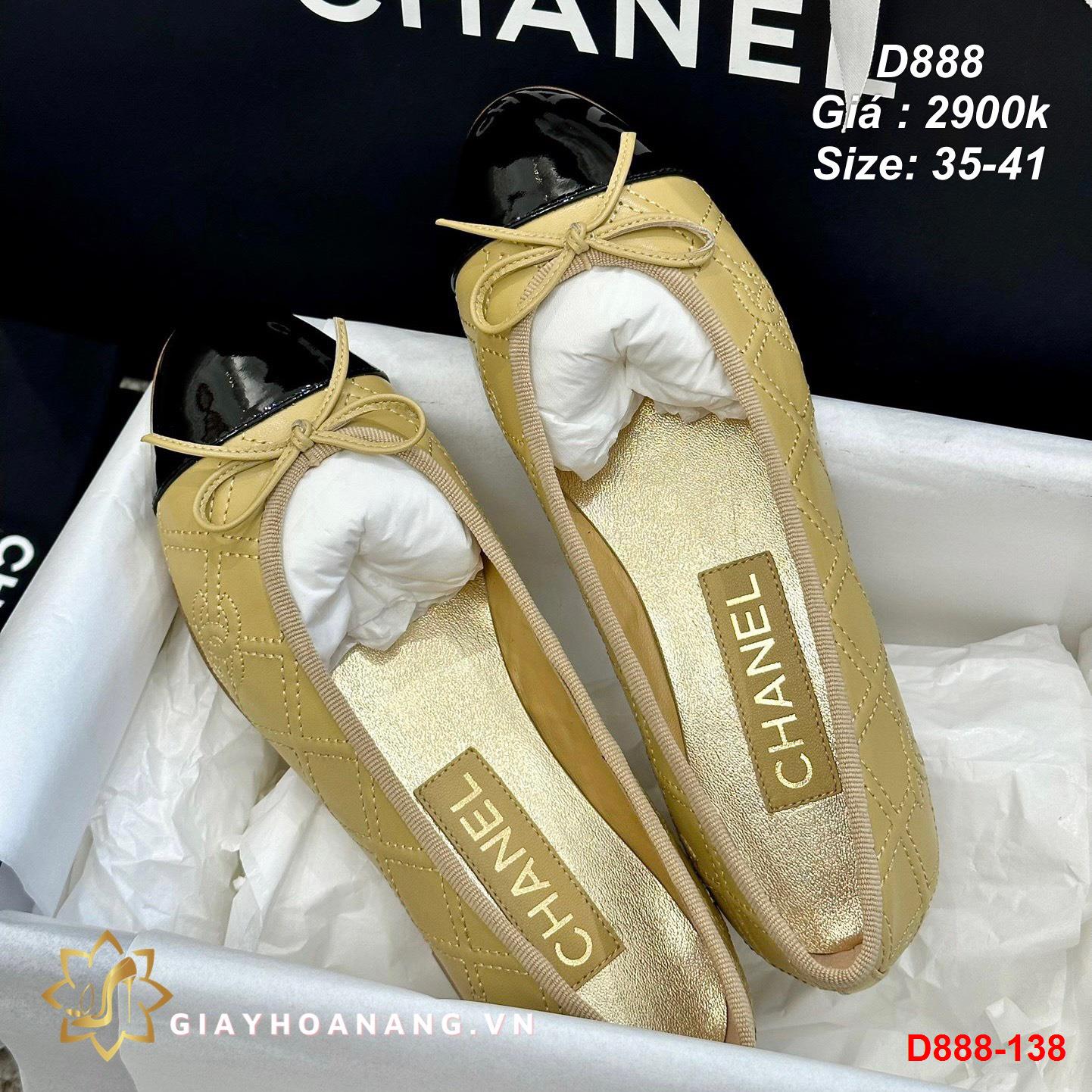 D888-138 Chanel giày bệt siêu cấp