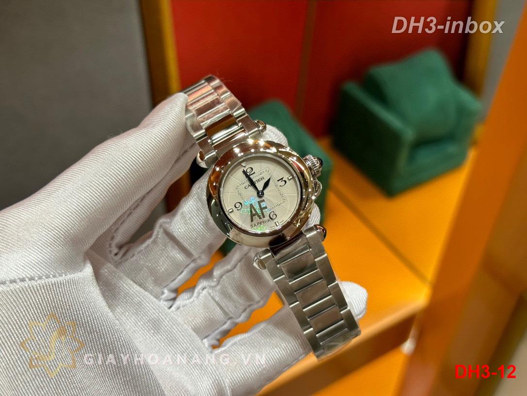 DH3-12 AF phá vỡ ranh giới của chế tạo đồng hồ truyền thống và thể hiện sự quyến rũ của nó cả bên trong lẫn bên ngoài. Đồng hồ dòng Cartier PASHA DE CARTIER Pasha