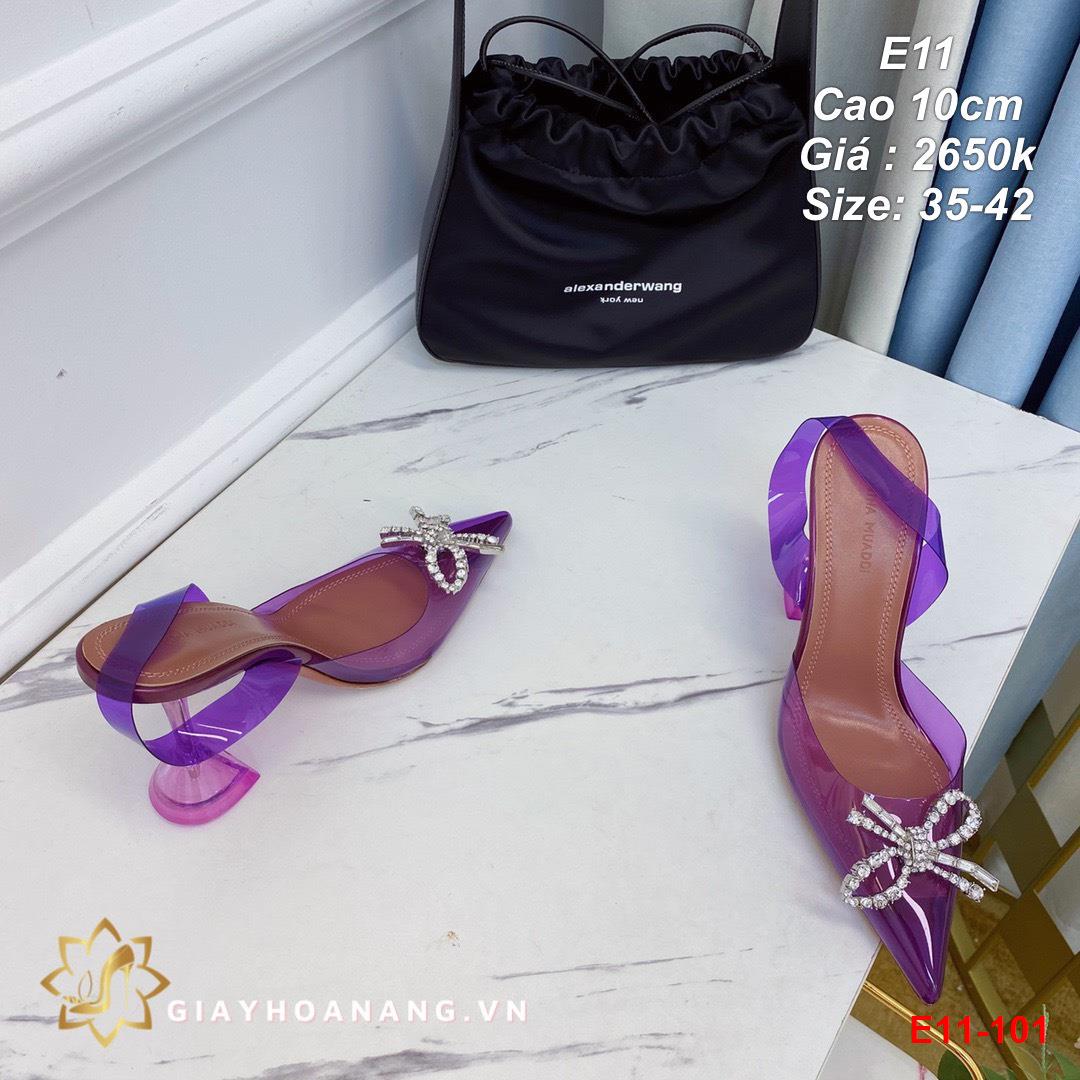 E11-101 Amina Muaddi sandal cao 10cm siêu cấp