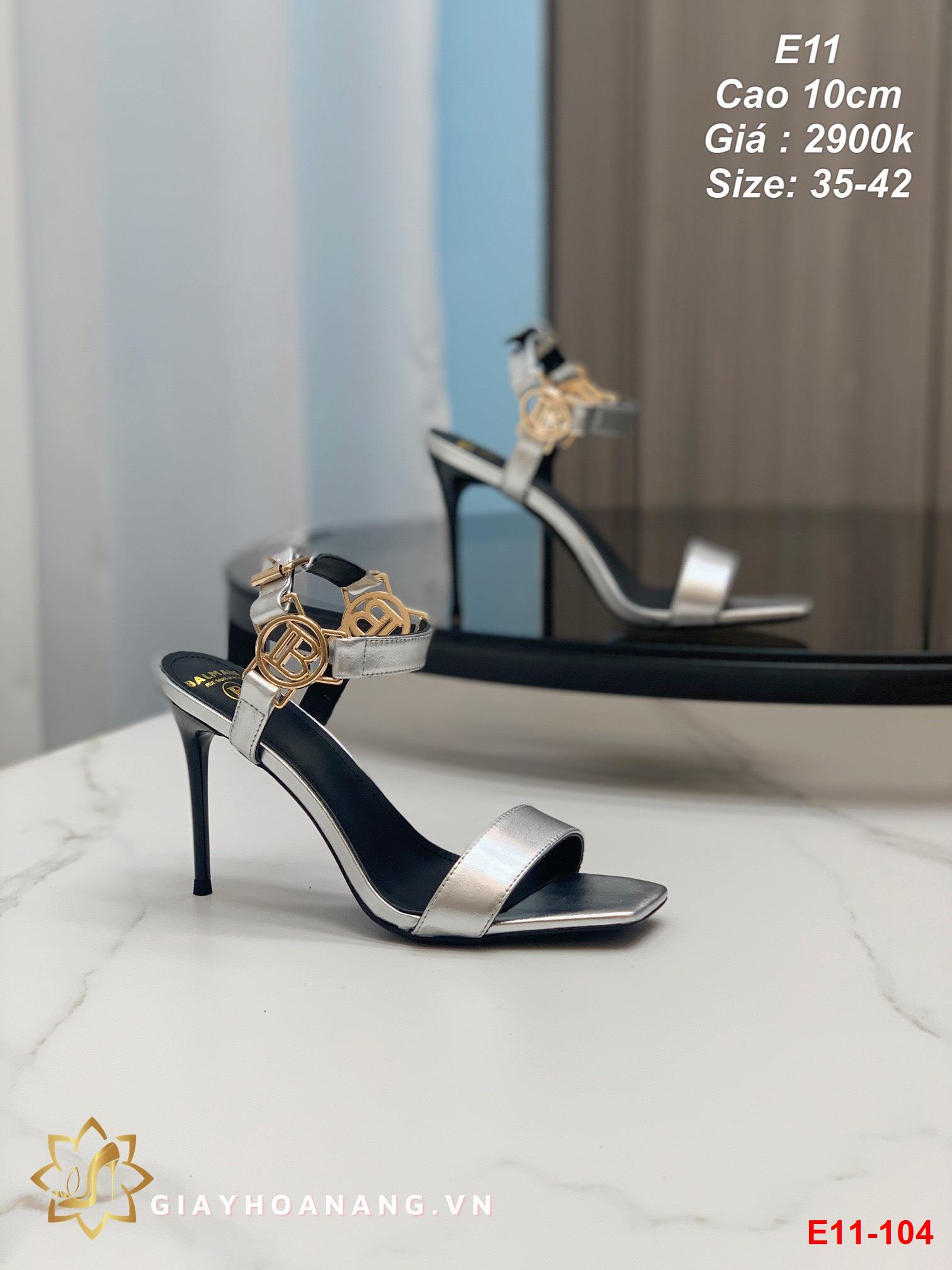 E11-104 Balmain sandal cao 10cm siêu cấp