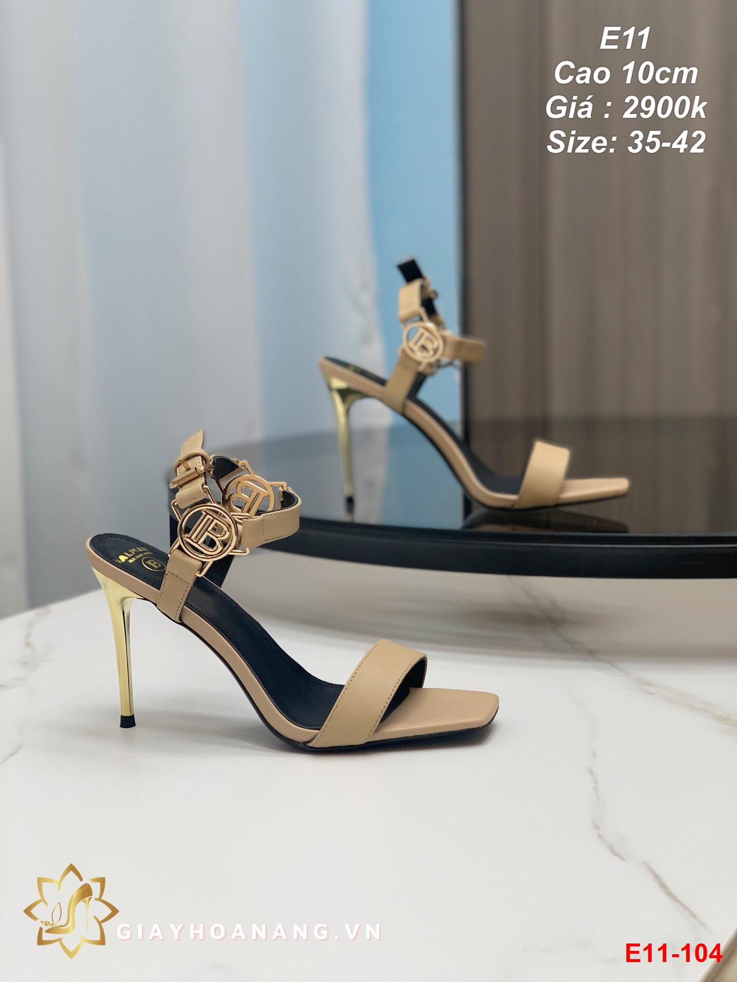 E11-104 Balmain sandal cao 10cm siêu cấp